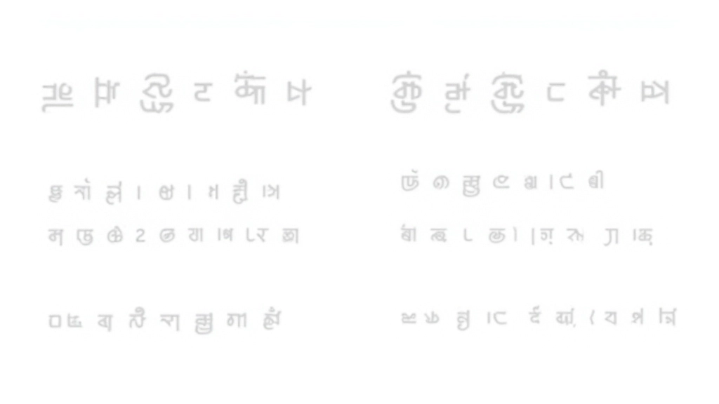 Comparison of four text samples showing different line heights for English, Chinese, Malay, and Tamil scripts with measurement rulers